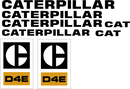 Caterpillar D4E Decal Set