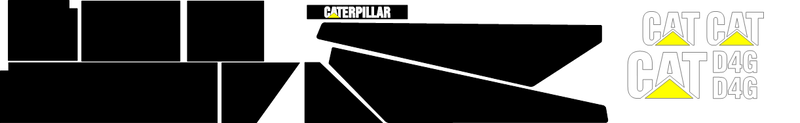 Caterpillar D4G Decal Set