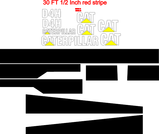Caterpillar D4H III Decal Set