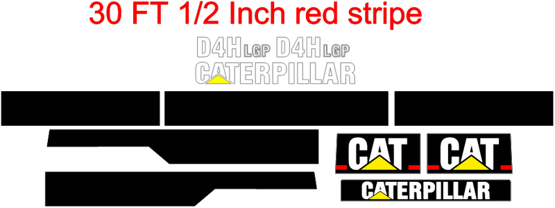 Caterpillar D4H LGP III Decal Set