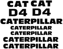 Caterpillar D4 1950s/60s Decal Set