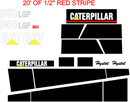 Caterpillar D5C XL III Decal Set