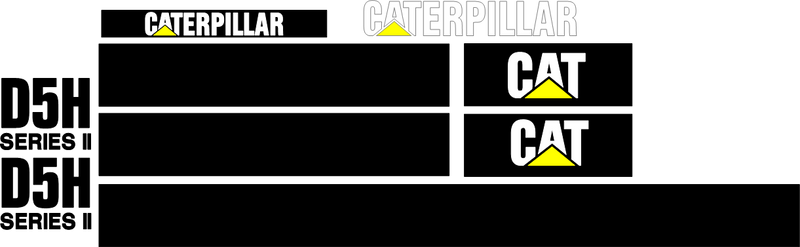 Caterpillar D5H II Decal Set