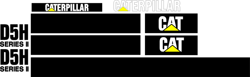 Caterpillar D5H XL II Decal Set