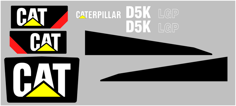 Caterpillar D5K LGP Decal Set