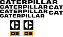 Caterpillar D5 Decal Set