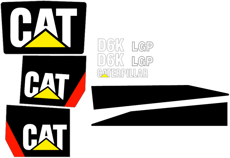 Caterpillar D6K LGP Decal Set