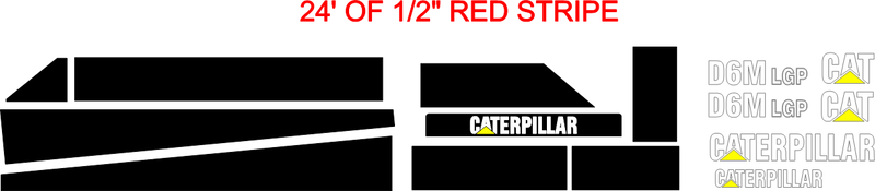 Caterpillar D6M LGP Decal Set