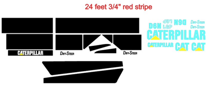 Caterpillar D6N LGP Decal Set