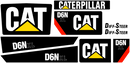 Caterpillar D6N XL Decal Set