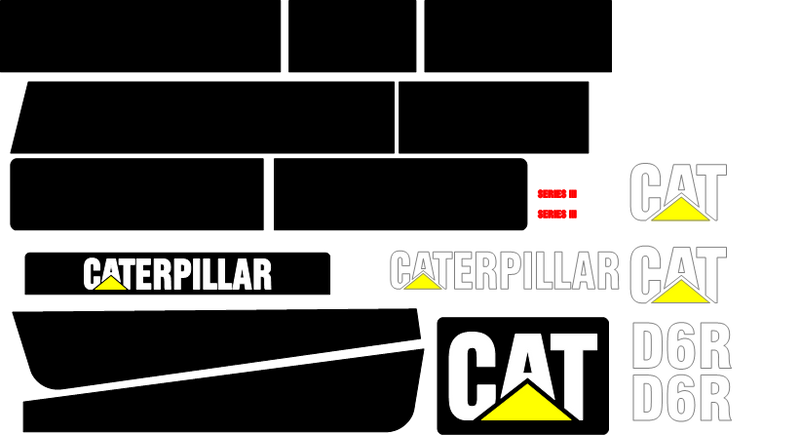 Caterpillar D6R III Decal Set