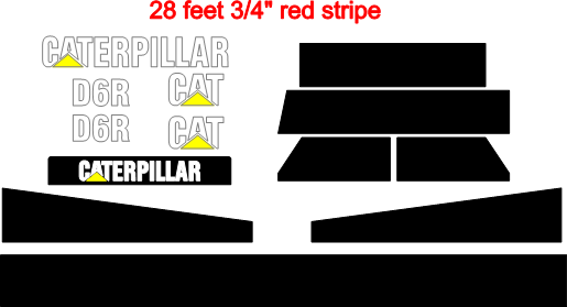 Caterpillar D6R Decal Set