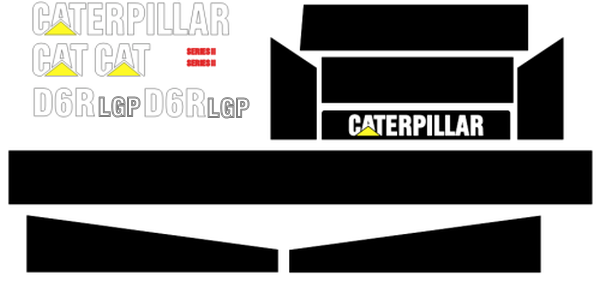 Caterpillar D6R LGP II Decal Set
