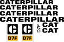 Caterpillar D7F Decal Set