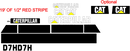 Caterpillar D7H Decal Set