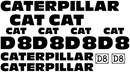 Caterpillar D8 Decal Set