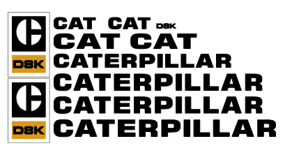 Caterpillar D8K Decal Set