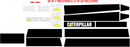 Caterpillar D8R II Decal Set