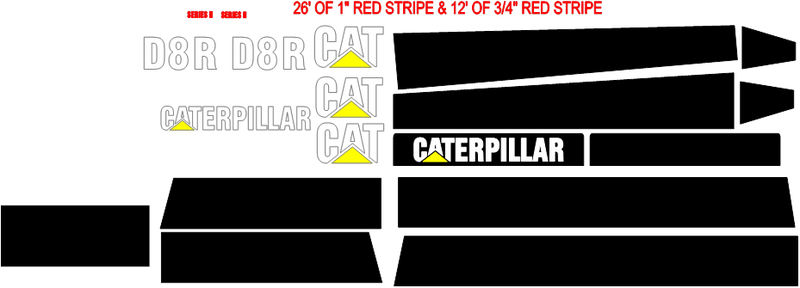 Caterpillar D8R II Decal Set