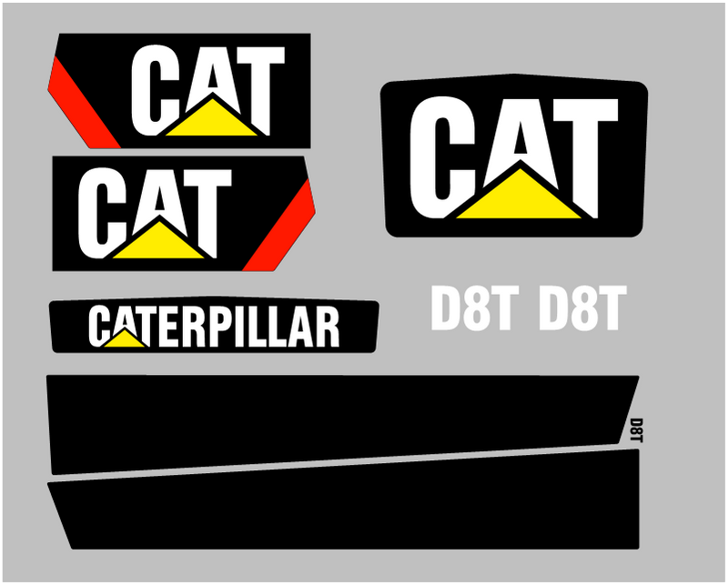 Caterpillar D8T Decal Set