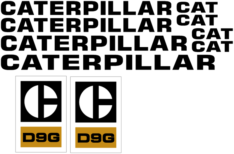 Caterpillar D9G Decal Set