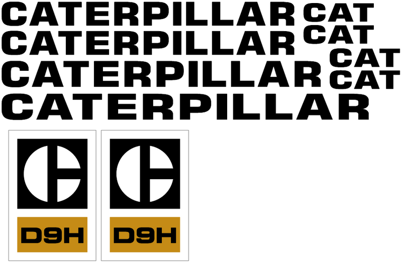 Caterpillar D9H Decal Set