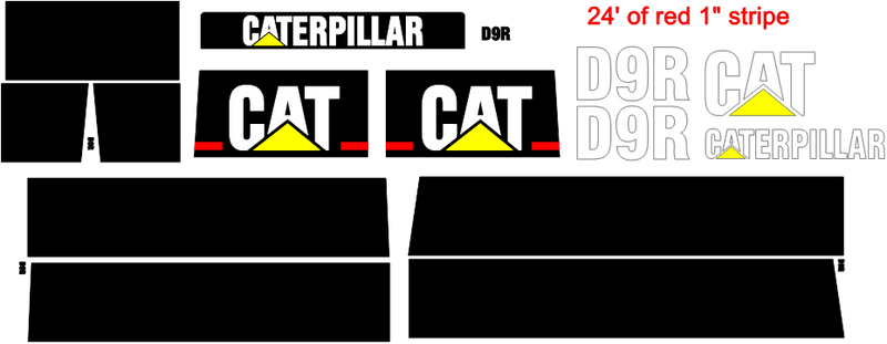 Caterpillar D9R Decal Set