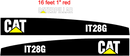 Caterpillar IT28G Decal Set