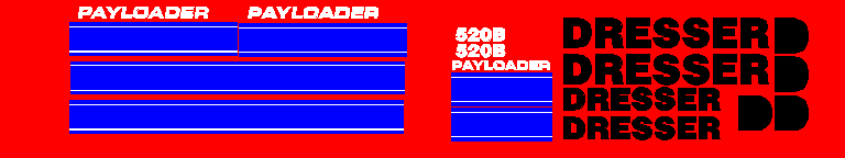 Dresser 520B  Decal Set