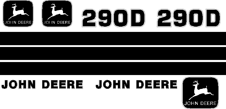 Deere 290D  Decal Set