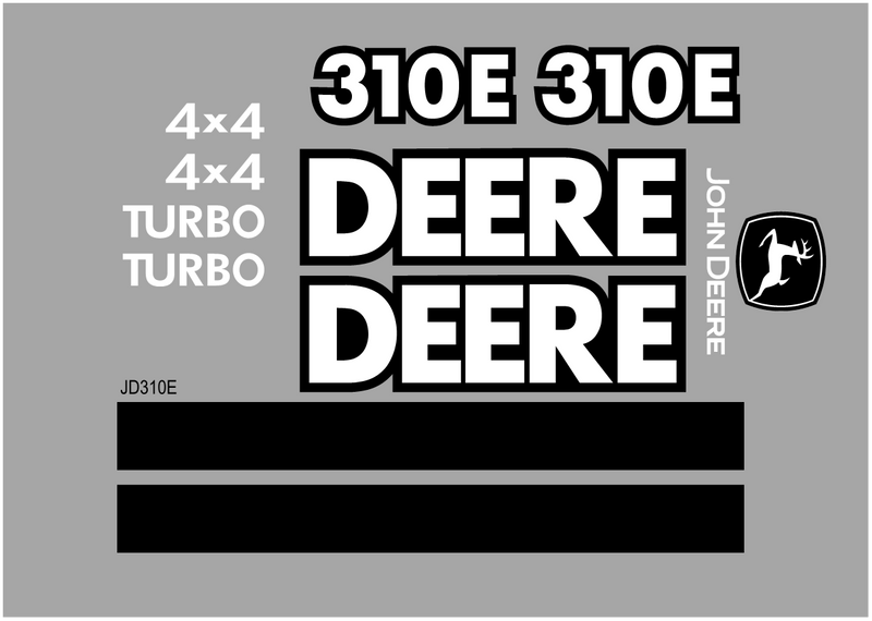 Deere 310E Decal Set