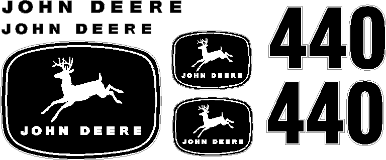 Deere 440 Decal Set