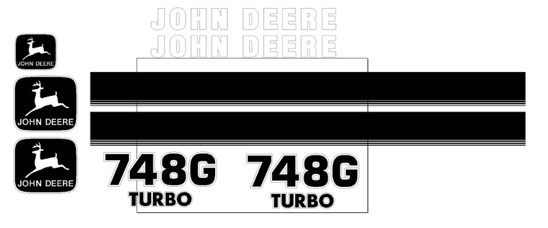 Deere 748G Decal Set