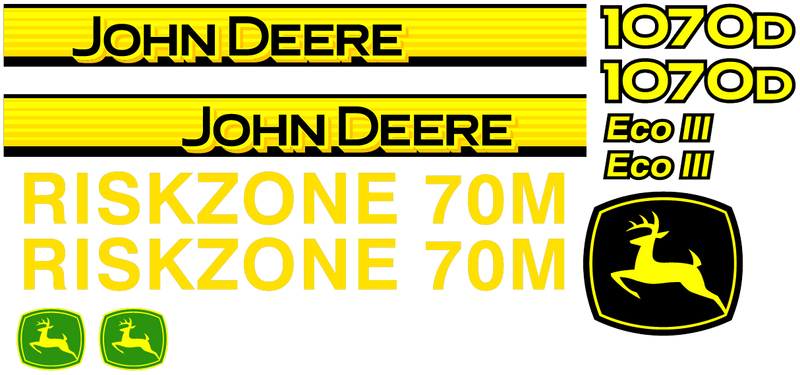 Deere 1070D  Decal Set