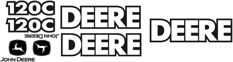 Deere 120C Decal Set