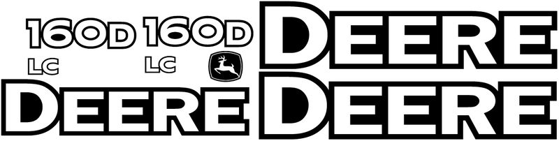Deere 160D LC Decal Set