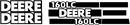 Deere 160 LC Decal Set