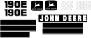 Deere 190E  Decal Set
