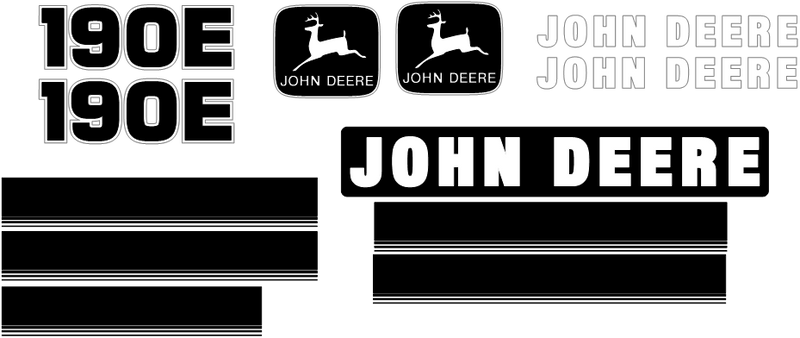 Deere 190E  Decal Set