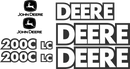 Deere 200C LC Decal Set