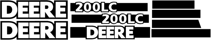 Deere 200 LC Decal Set
