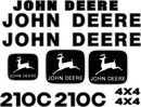 Deere 210C Decal Set