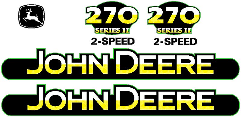 Deere 270 II Decal Set