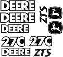 Deere 27C ZTS Decal Set