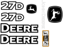 Deere 27D  Decal Set