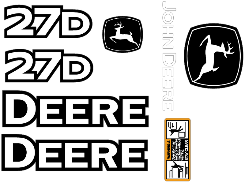 Deere 27D  Decal Set