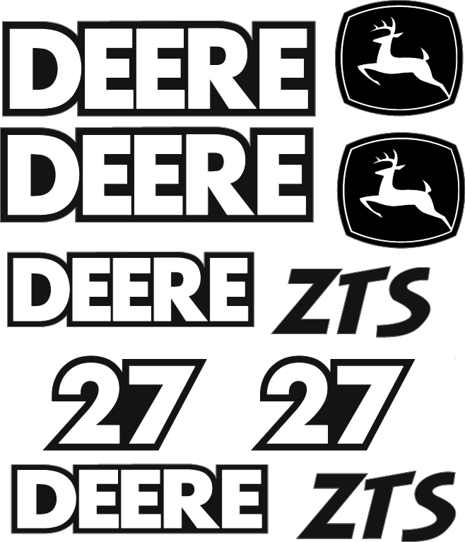 Deere 27ZTS Decal Set