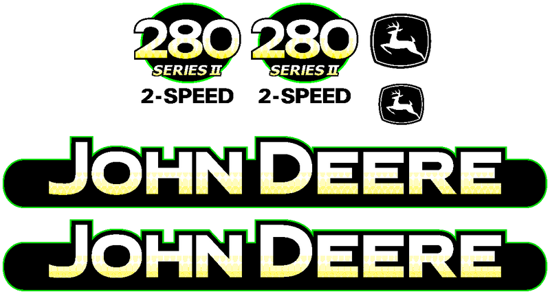 Deere 280 II Decal Set