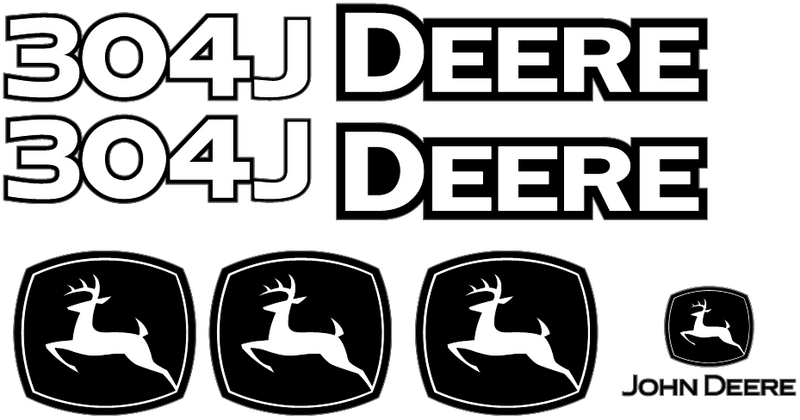 Deere 304J Decal Set