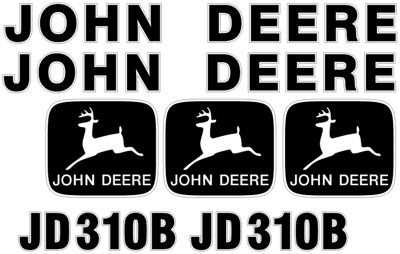 Deere 310B Decal Set